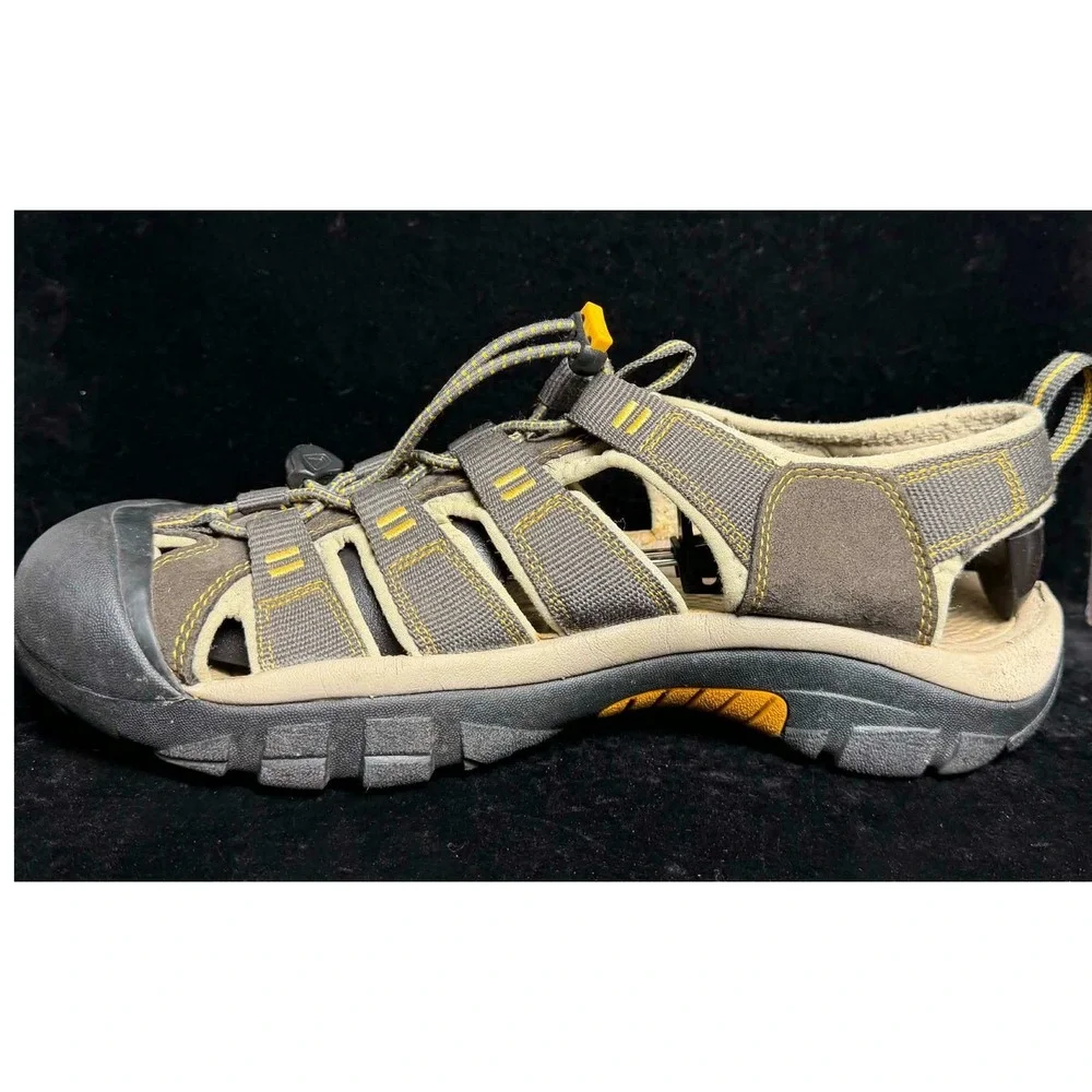 Keen Newport H2-Waterproof Hiking Sandals, Brown Yellow, 1008399, Mens 11